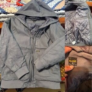 Brahma Steel Gray Hooded Performance Jacket